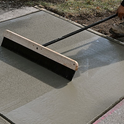 Broom Finish Concrete